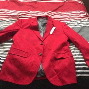 Men’s red blazer